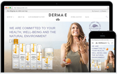 DERMA E Debuts A New Website